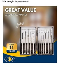 Screwdriver Set 11pc - Mini Screwdriver Kit for Glasses, Watches, Remotes
