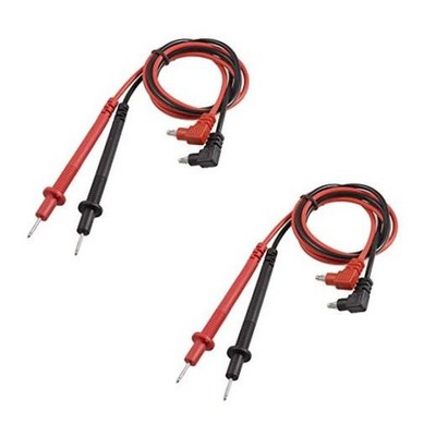 2pairs 90cm/35'' Long Digital Laboratory Multimeter Voltmeter Test Lead Probe