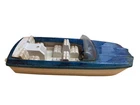 VINTAGE TONKA CLIPPER SPEEDBOAT BOAT METALLIC GLITTER BLUE W/ WINDSHIELD