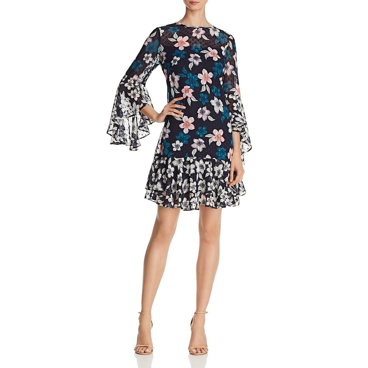 eliza j mandarin collar shift dress