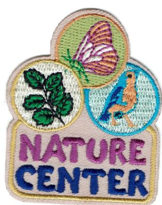 Girl Boy Cub Beige NATURE CENTER Fun Patches Crest Badge SCOUT GUIDE Visit Tour