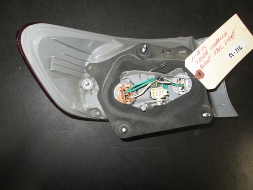 11 12 13 TOYOTA COROLLA RIGHT TAIL LIGHT (CL-116 ))/ - Picture 2 of 2