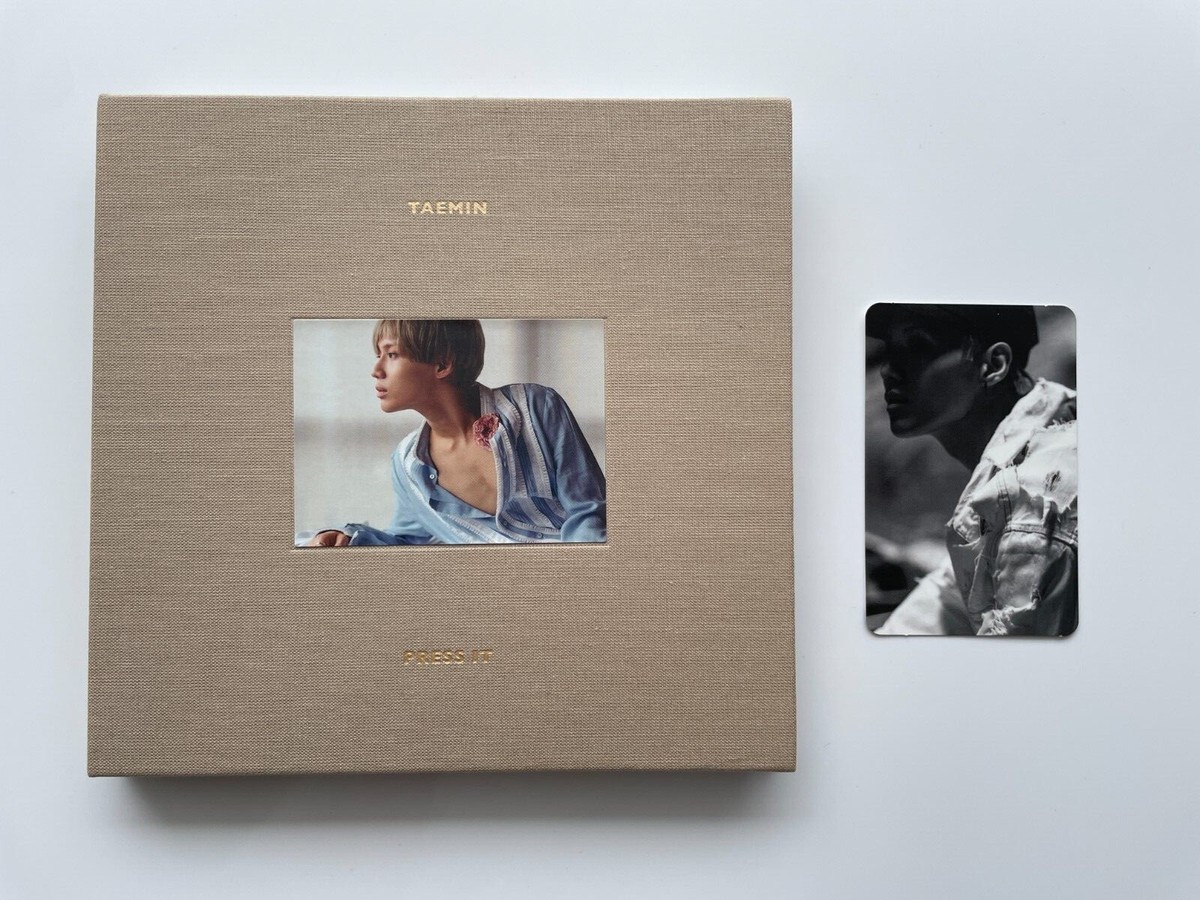 SHINee TAEMIN PRESS IT Beige 1st Full Album Korean ver. 2016 CD +