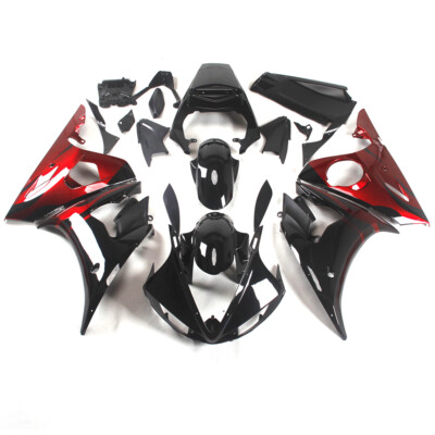 Red Black Fairings Kit Kit for Yamaha 2003 2004 YZF-600 R6 03 04 ABS Bodywork