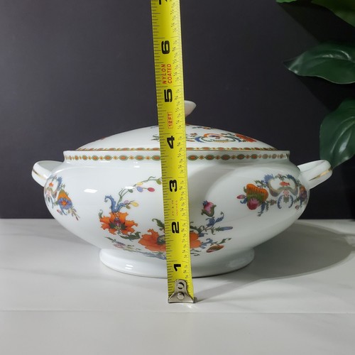 Raynaud Ceralene Vieux Chine Limoges Round Covered Serving Bowl Empire White - Picture 21 of 23