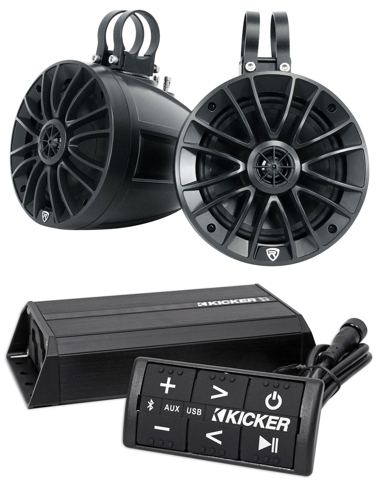 Морские колонки для вейкбординга Rockville UT65B UTVATV 65 Rollbarусилитель Kicker 69190₽