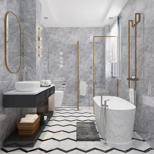 36-48X Marble Tile Stickers Wall Sticker Self-Adhesive Stick On Kitchen Bathroom - Picture 4 of 10