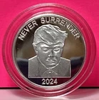 2024 TRUMP - NEVER SURRENDER -  1/10 oz .999 silver - ONLY 350 MINTED! EXCLUSIVE