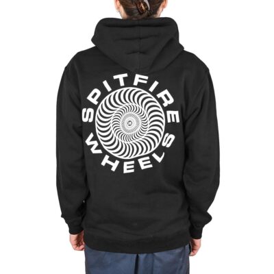 Spitfire Classic '87 Swirl Pullover Hoodie - Schwarz/Weiß