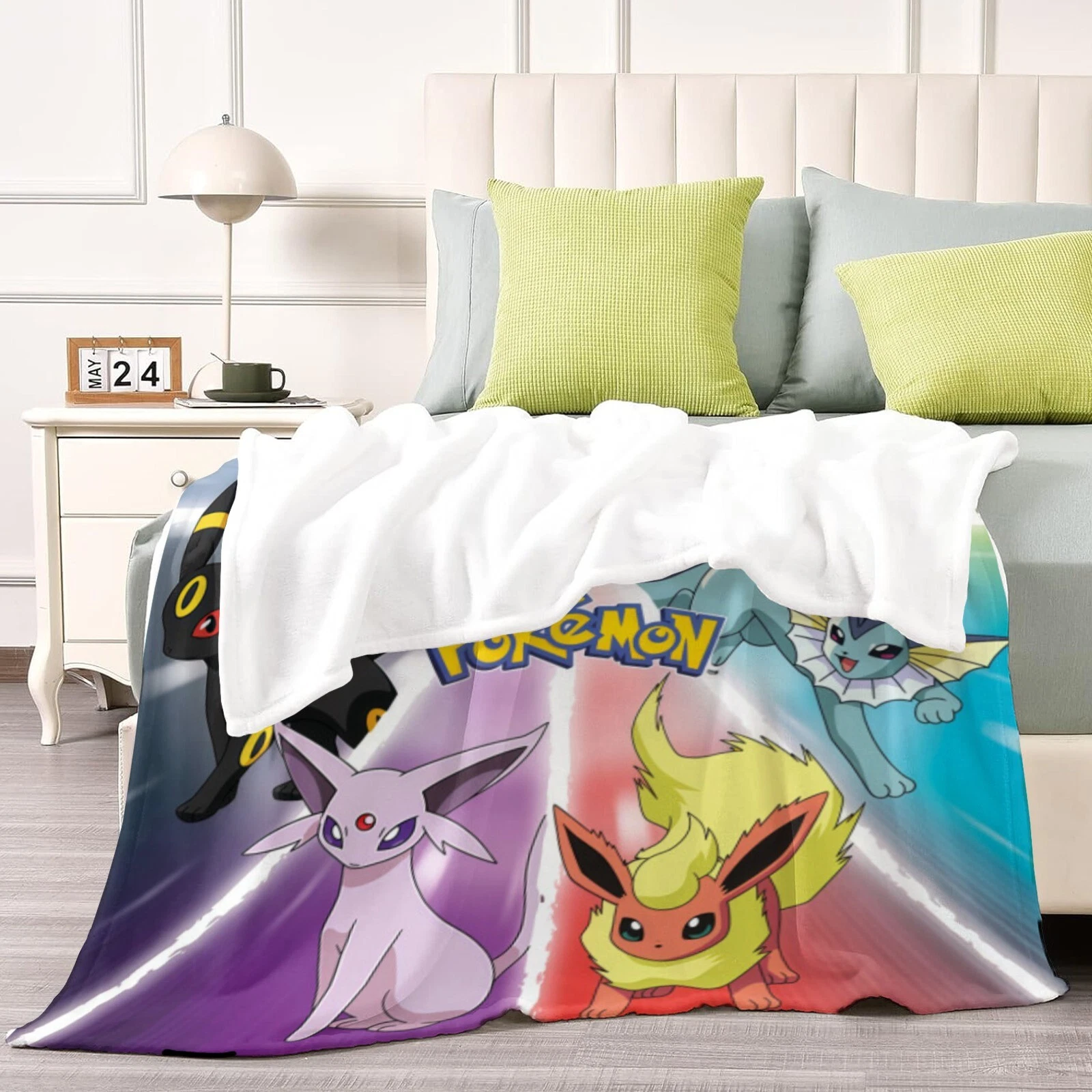 Eevee Fleece Blanket for Bed and Sofa, Perfect for Home Decor
