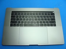 MacBook Pro A1707 2017 MPTR2LL/A 15" Top Case Palmrest NO Battery Gray 661-07954