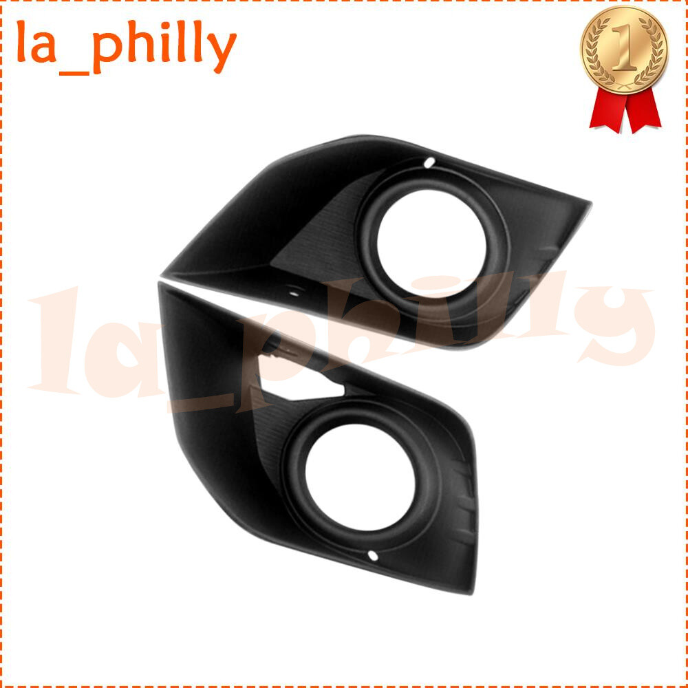 Right Front Fog Light Bezel Cover For 2016-2017 Mitsubishi Outlander Sport – Direct Fit, Black Plastic