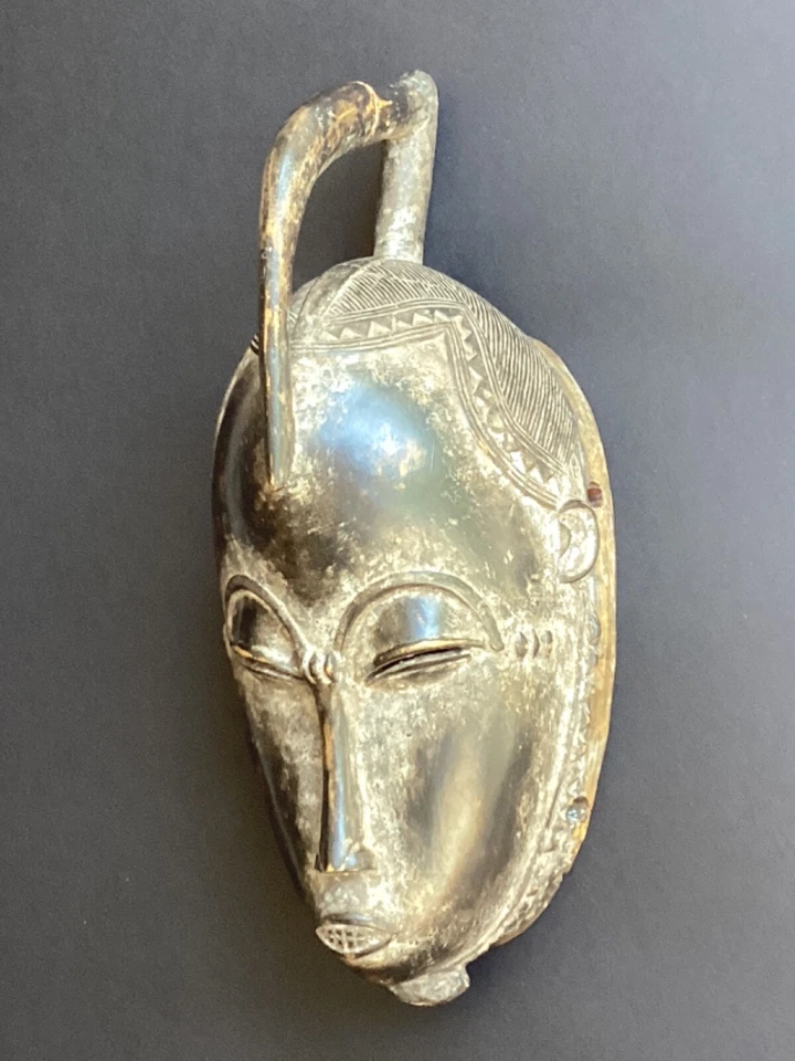 SUPERB AFRICAN TRIBAL BAULE / BAOULE TRIBE - PORTRAIT MASK - Image 2 of 4