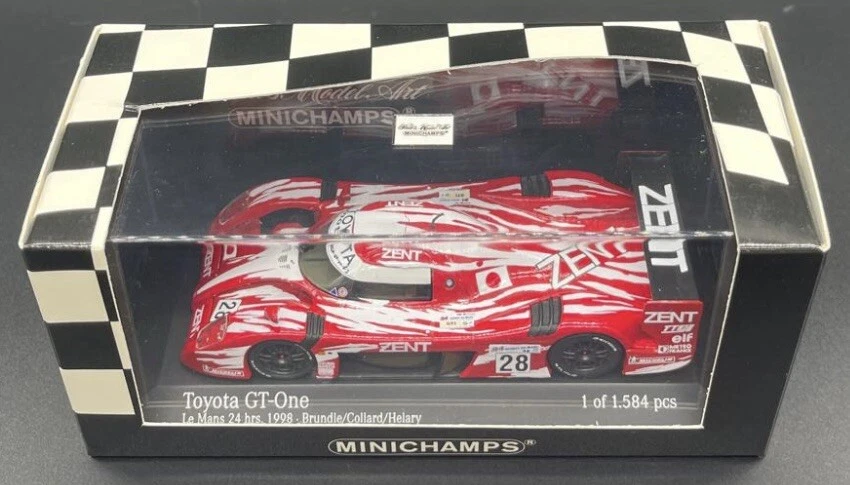 Minichamps 1/43 Toyota GT 1 Le Mans 1998 #28 Bundle / Collard  430981628 - Image 3 of 4