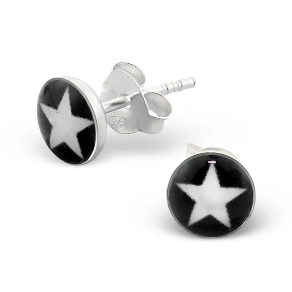 Silver earrings best sale boys