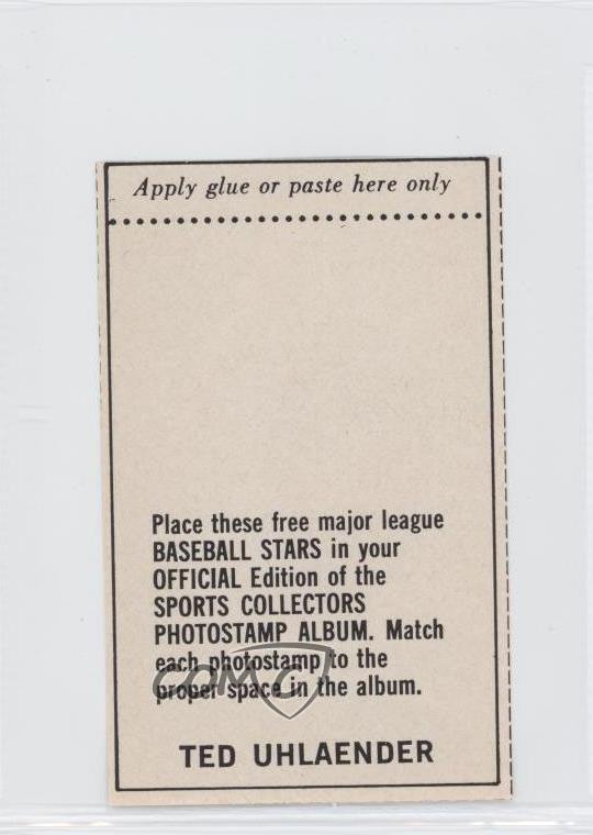 1969 Sports Collectors Photostamps Ted Uhlaender eBay