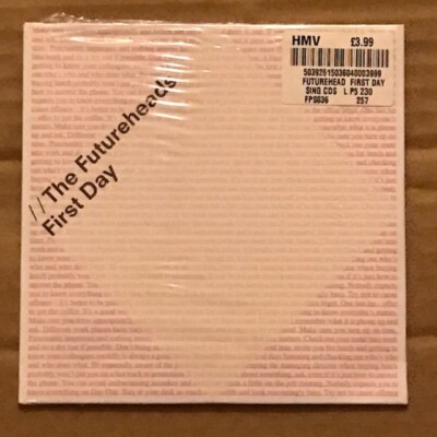THE FUTUREHEADS  - FIRST DAY 3 Track CD Single Card Sleeve BRAD NEW STILL SEALED