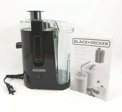 Black \u0026 Decker Fruit and Vegetable Juice Extractor - JE2400BD - Black-  50875816596 | eBay