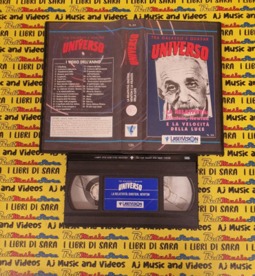 VHS film UNIVERSO TRA GALASSIE E QUASAR N.10 LA RELATIVITA' EINSTEIN NEWTON(F294