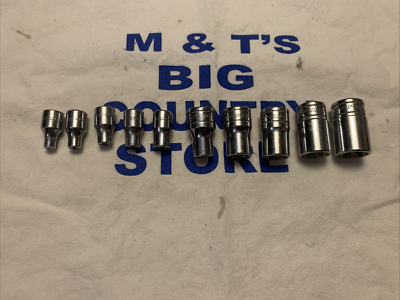 #ad Snap on Tools 10pc Combination Drive TORX® Shallow Socket Set E4 E18 210AFLEY $112.00