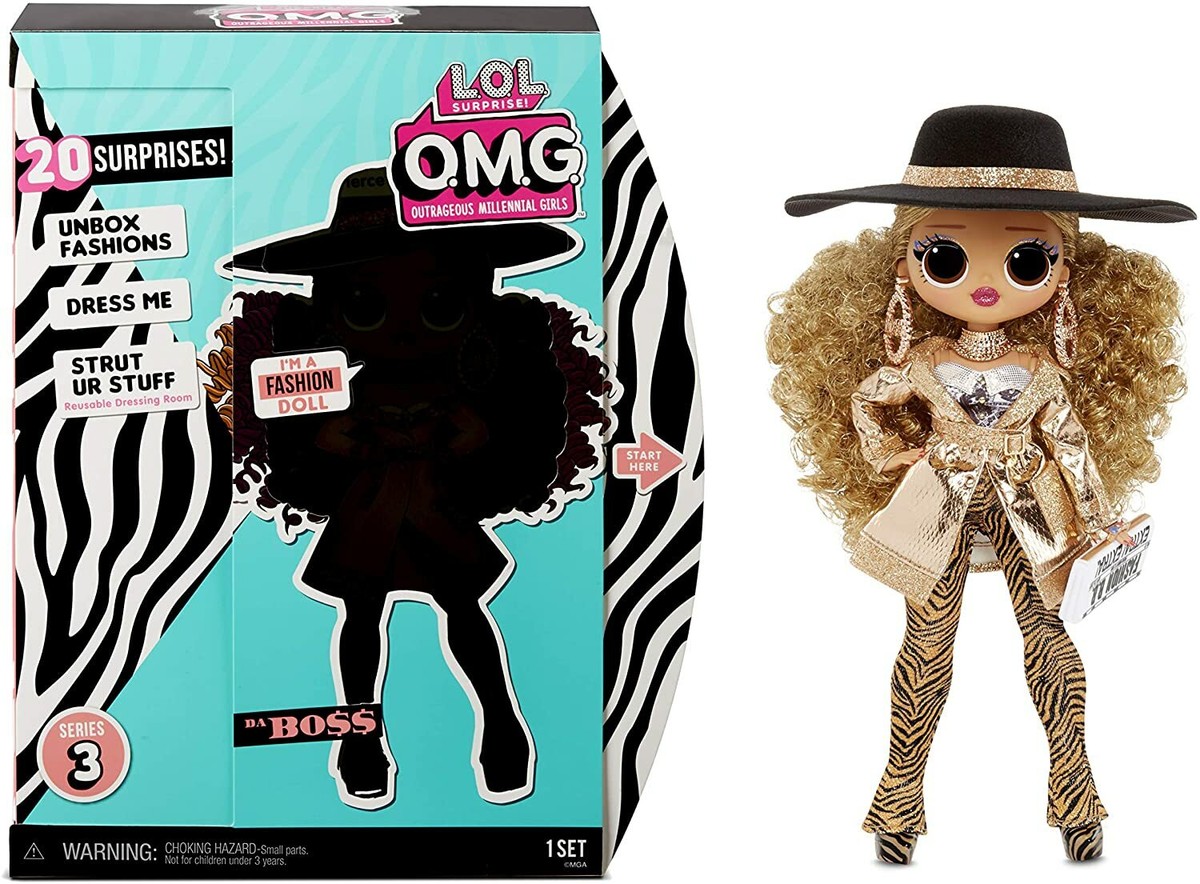 L.O.L. Surprise! O.M.G. Series 3 Da Boss Fashion Doll with 20