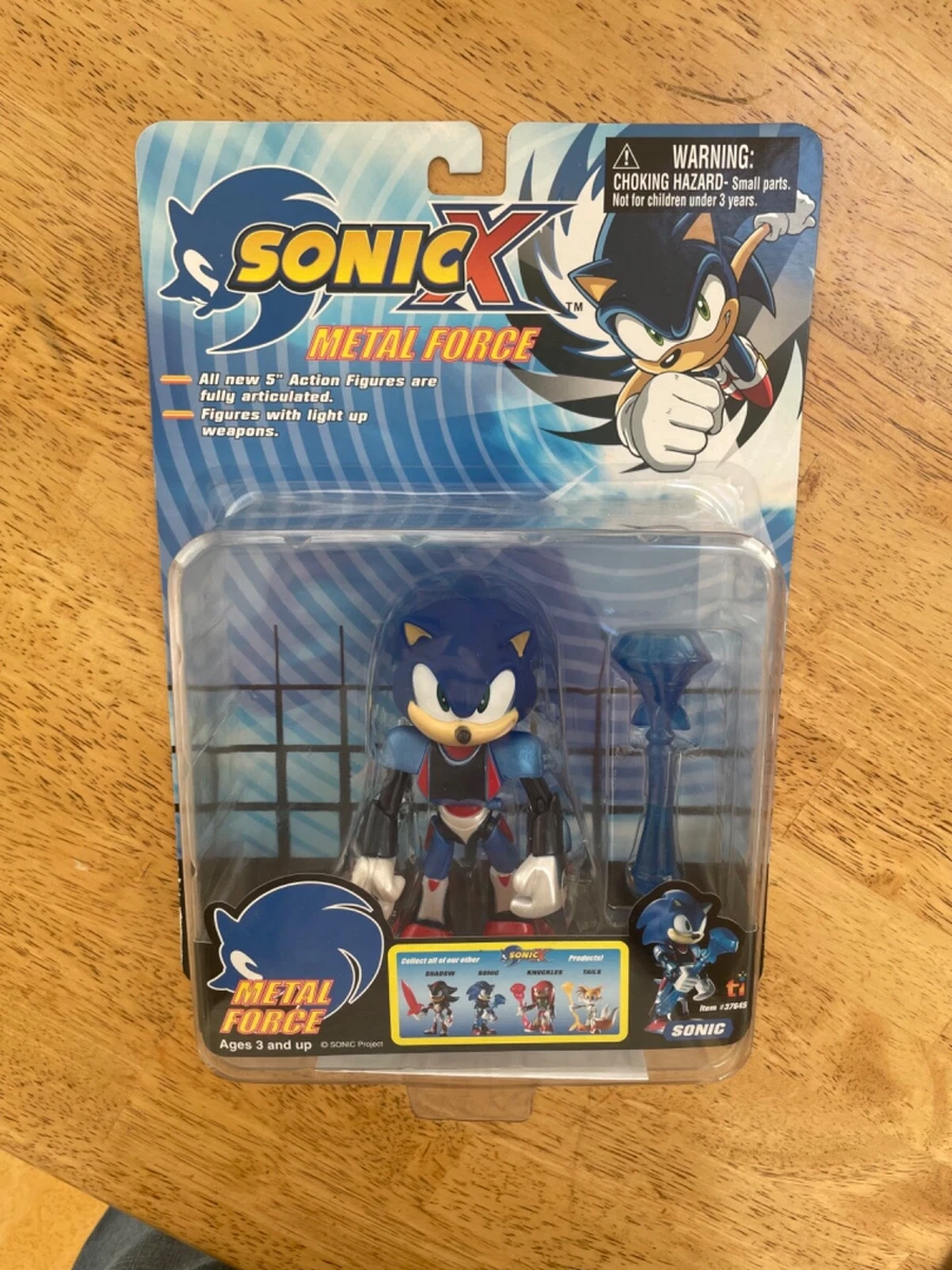 Sonic X Metal Force Sonic Action Figure Toy Island Toys R Us Light NIB RARE