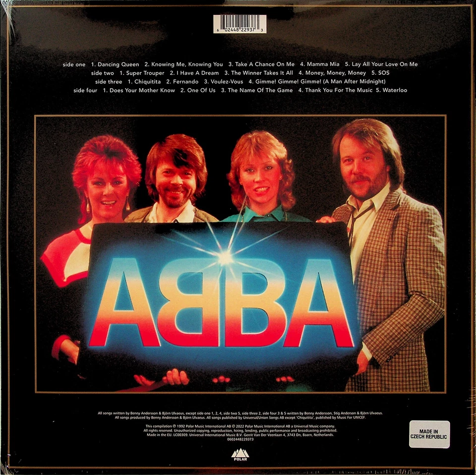ABBA - Gold, The Greatest Hits PICTURE DISC Vinyl 2-LP (NEW 2022) 30th Best of  - Image 3 of 3