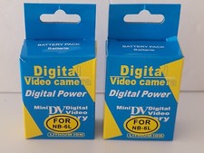 2 Digital Video Camera Digital Power Mini DV Battery Packs For CANON NB-6L