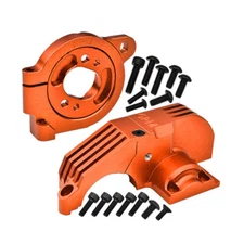 GPM Alum 7075 Alloy Adjustable Motor Mounts & Main Gear Cover Orange: Maxx Slash