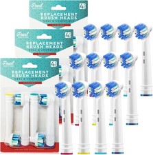 Replacement Electric Toothbrush Heads Compatible w/ Oral B Floss Action 12 Pack