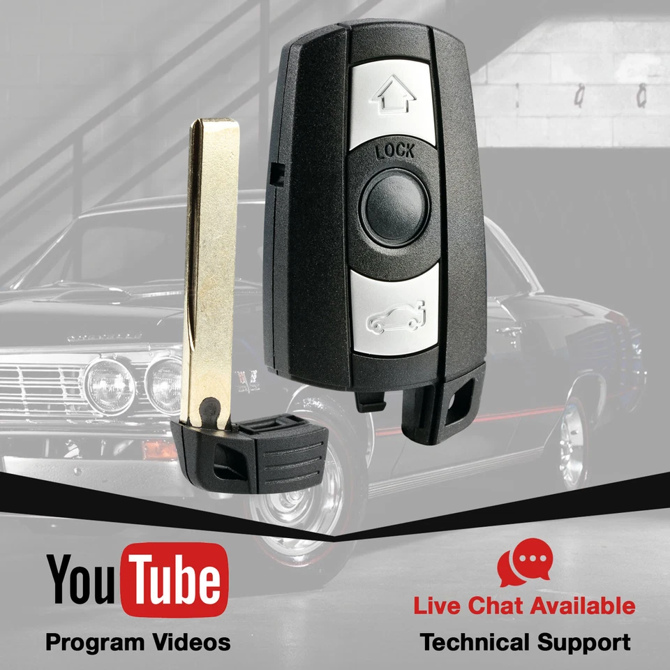 For 2009 2010 2011 BMW 328i xDrive 335d 528i 535i 530i Smart Car Remote Key Fob — 第 3/4 张图片