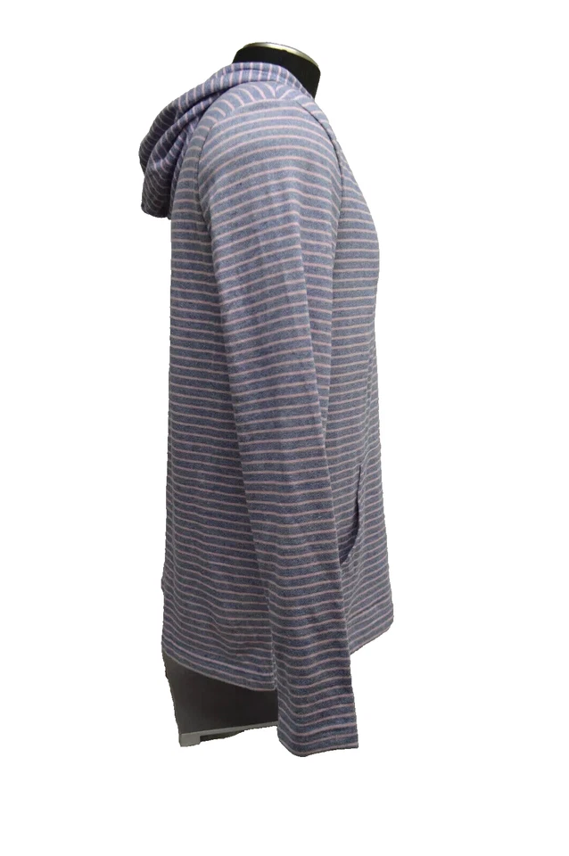 Sonoma Para Hombre XXL X-soft Dr/cuerda Sudadera Henley Con Capucha Azul Rosa Rayas MR Foto 4 de 4