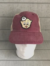 Towsleys Looney Tunes PORKY PIG Truckers Mesh Cap Hat ~ Adjustable Snapback