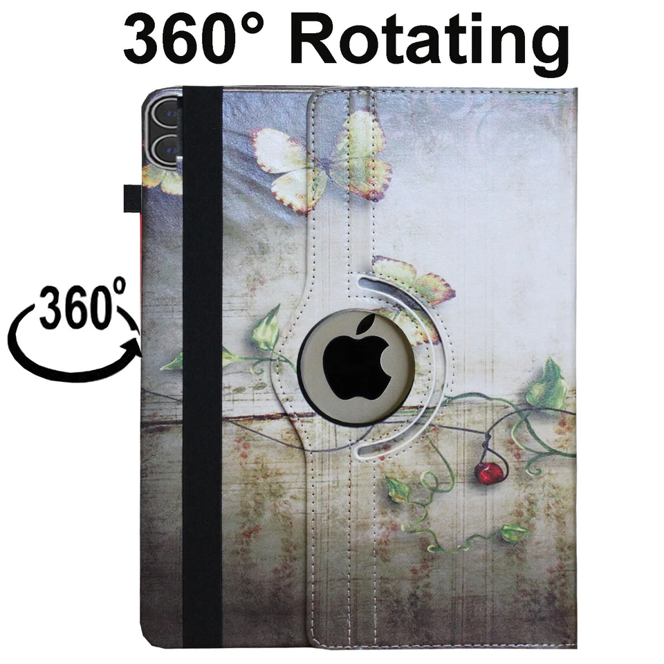 For iPad Pro 12.9 6th 5th 4th 3rd Generation Case Smart 360 Rotating Cover Stand - Image 3 of 4