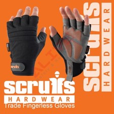 Scruffs Trade Fingerless Gloves Durability Dexterity Safety Work Glove L / XL