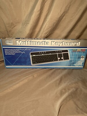 Adesso Multimedia Keyboard AKB- 130 Ps/ In Factory Box PS/2 