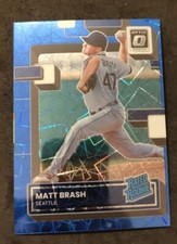 2022 Donruss Optic #77 Matt Brash Blue Velocity Prizm 10/99 Rated Rookie