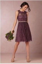 BHLDN Celia Lace Bridesmaid Dress Size 6 Orchid