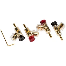 Stacking Banana Plug with Dual Set Screws Poly Carbonate Sh