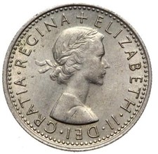 Gran Bretaña - Moneda - 6 Six Pence 1954-1967 - Selecciones de púas BRIAN MAY QUEEN