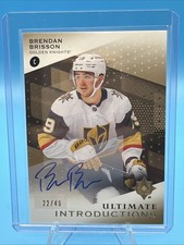 2024-25 Ultimate Gold Auto Brendan Brisson Ultimate Introductions #UI-BB /49