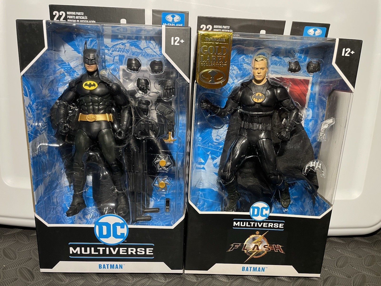 Figuras de acción de película Batman 89 y Batman Unmasked Flash DC Mcfarlane Multiverse