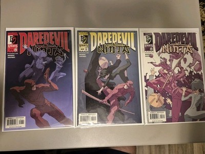 Daredevil Ninja #1 2 3 Marvel Knights Mini Series Comic Book Set 1-3