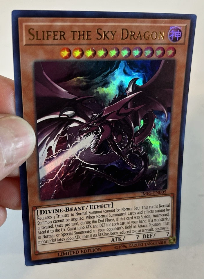 Slifer the Sky Dragon JMPS-EN005 Limited-Edition Shonen Jump Promo YuGiOh VLP/NM - Image 3 of 4