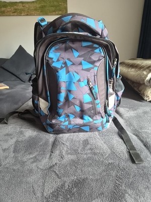Satch Schulrucksack mit Etui blau