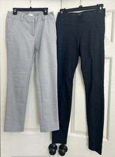 Two Sz XS Vera Wang & 00P Loft Dress Slack Pants 