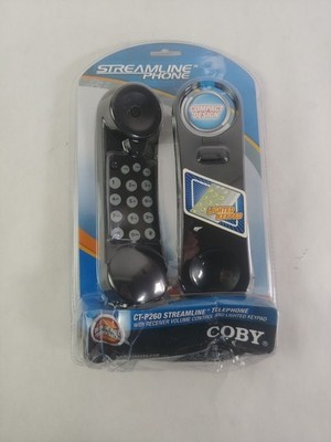 Neues COBY CT-P260 Streamline Telefon Festnetz Schnurgebundenes Telefon