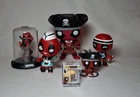 Lot of 6 Deadpool Marvel Funko Pop, Domez Large and Mini Figures