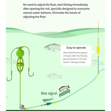 Fishing Hooks Double-Hook Reverse Bottom Rigs For All Skill Levels High Quality