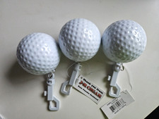 Golf Ball with Poncho inside with attached Keyring SET OF 3